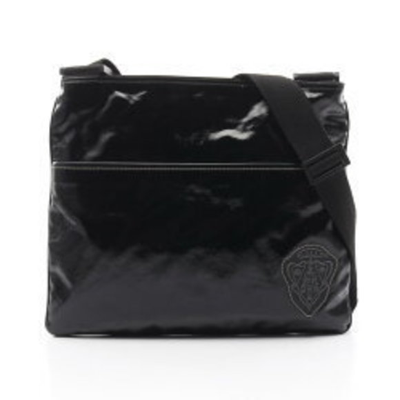 Gucci Crest Shoulder Bag Canvas Black - Picture 1 of 8